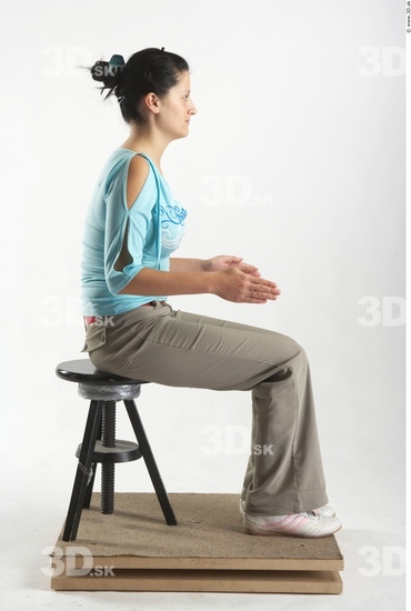 Whole Body Woman Artistic poses White Casual Average