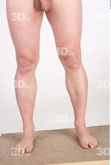 Calf Whole Body Man Nude Average Studio photo references