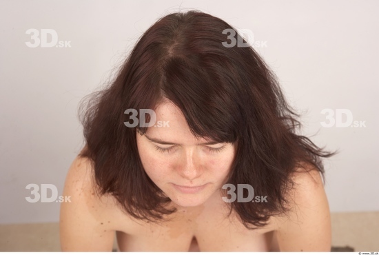 Whole Body Head Woman Overweight Studio photo references