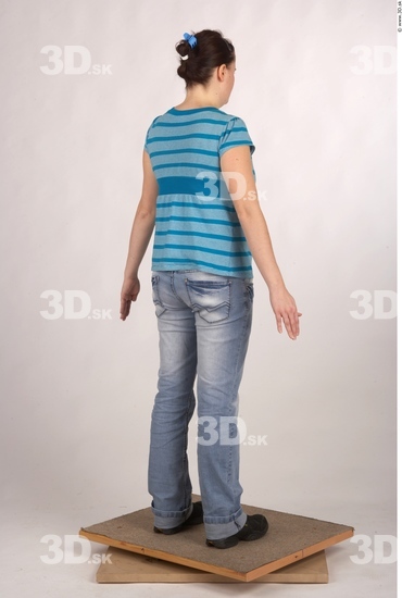 Whole Body Woman Casual Overweight Studio photo references