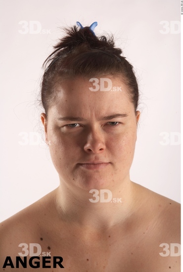 Face Emotions Woman White Overweight