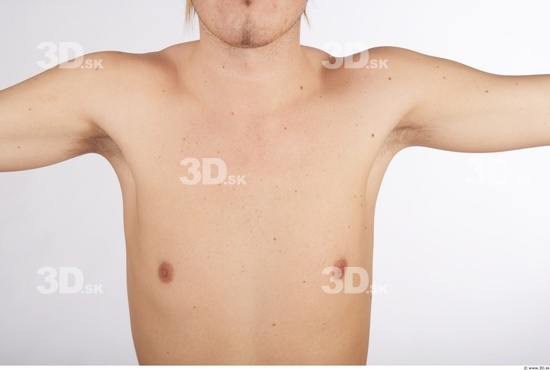 Chest Whole Body Man Nude Slim Studio photo references