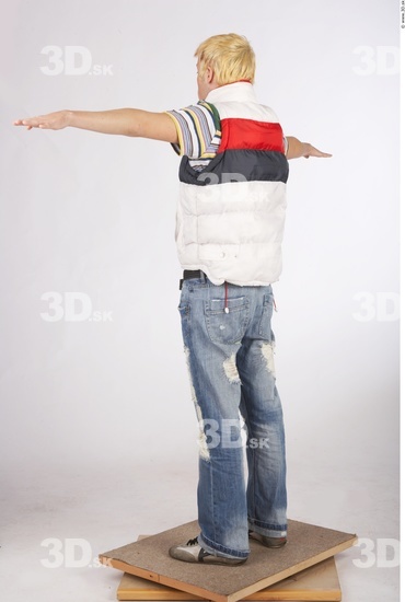 Whole Body Man T poses Casual Slim Studio photo references