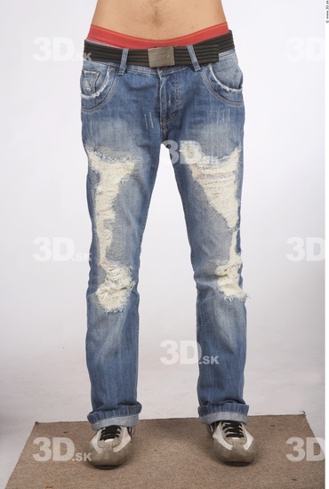 Leg Whole Body Man Casual Jeans Slim Studio photo references