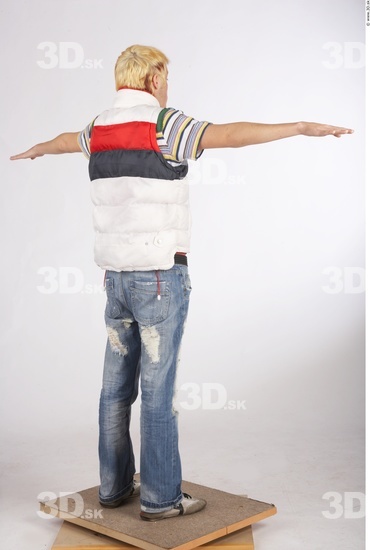 Whole Body Man T poses Casual Slim Studio photo references