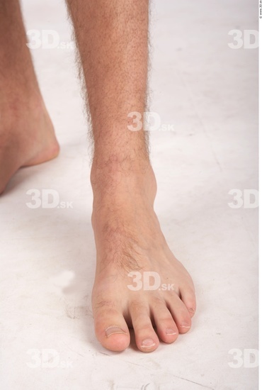 Foot Whole Body Man Nude Slim Studio photo references