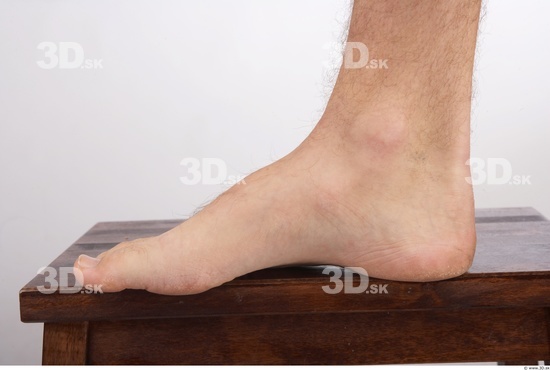 Foot Whole Body Man Nude Slim Studio photo references