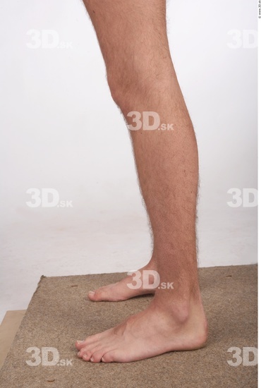 Calf Whole Body Man Nude Slim Studio photo references