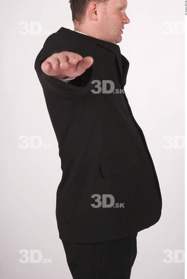 Upper Body Whole Body Man Formal Jacket Average Studio photo references