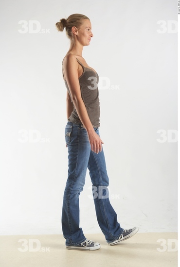 Whole Body Woman Animation references White Casual Slim