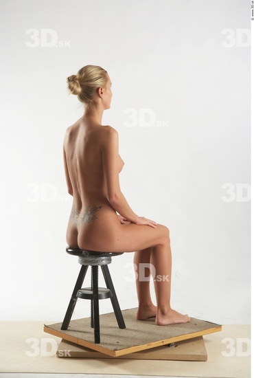 Whole Body Woman Artistic poses White Nude Slim