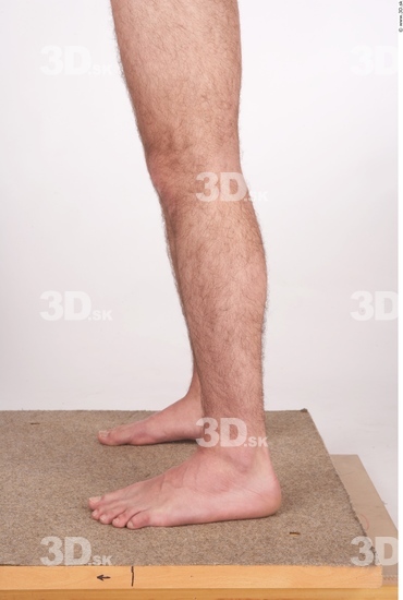 Calf Whole Body Man Hairy Nude Average Studio photo references