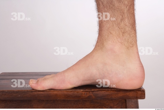 Foot Whole Body Man Hairy Nude Average Studio photo references