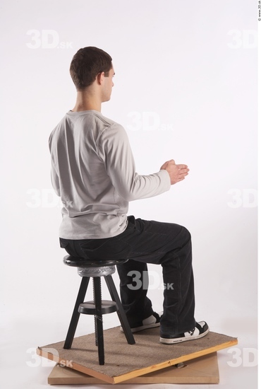 Whole Body Man Artistic poses White Casual Average