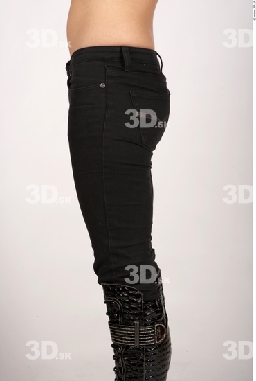 Thigh Whole Body Woman Casual Jeans Average Studio photo references