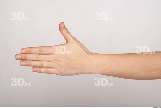 Hand Whole Body Woman Average Studio photo references