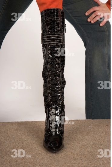 Whole Body Woman Boot Average Studio photo references