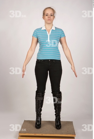 Whole Body Woman Animation references Casual Average Studio photo references