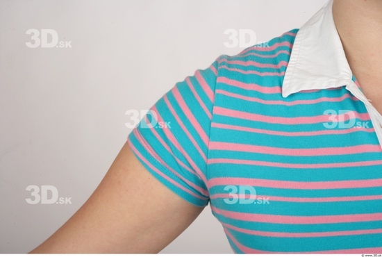 Arm Whole Body Woman Casual Shirt T shirt Average Studio photo references