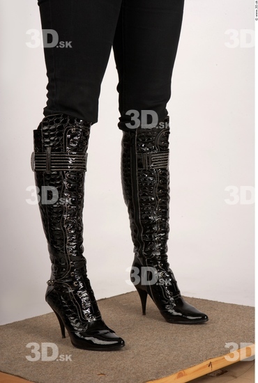 Calf Whole Body Woman Casual Boot Average Studio photo references