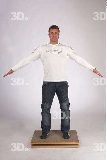 Whole Body Man Muscular Male Studio Poses