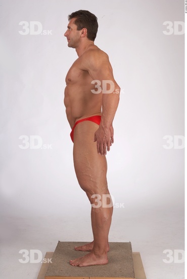 Whole Body Man Muscular Male Studio Poses