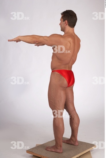 Whole Body Man Muscular Male Studio Poses