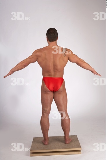 Whole Body Man Muscular Male Studio Poses