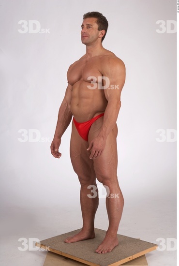 Whole Body Man Muscular Male Studio Poses