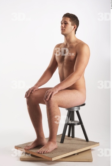 Whole Body Man Artistic poses White Nude Muscular