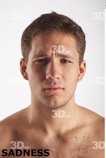 Face Emotions Man White Muscular