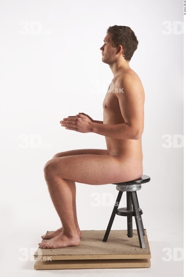 Whole Body Man Artistic poses White Nude Muscular