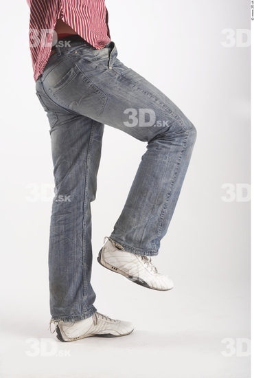 Leg Man Animation references White Casual Jeans Muscular