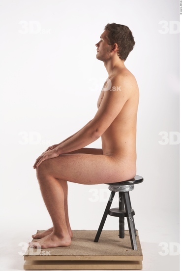 Whole Body Man Artistic poses White Nude Muscular