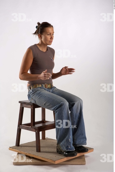 Whole Body Woman Artistic poses White Casual Average