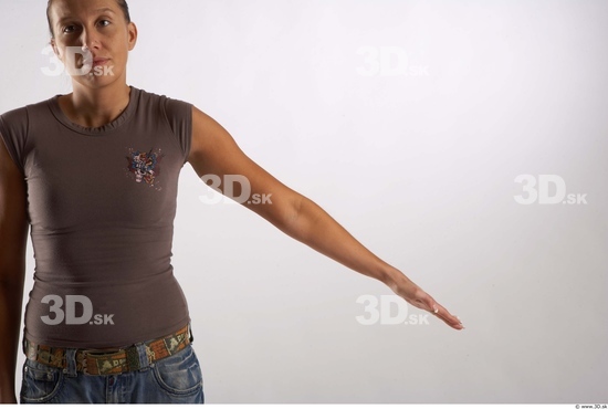 Arm Woman Animation references White Casual T shirt Average