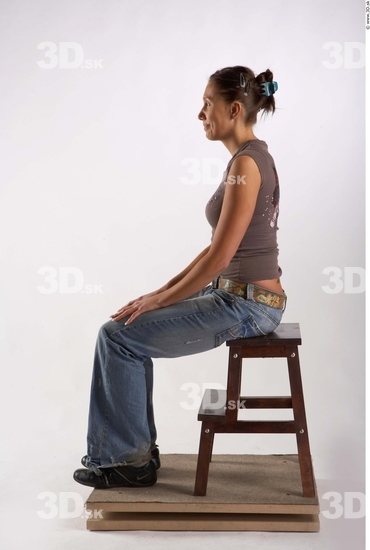 Whole Body Woman Artistic poses White Casual Average