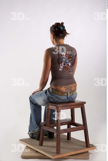 Whole Body Woman Artistic poses White Casual Average