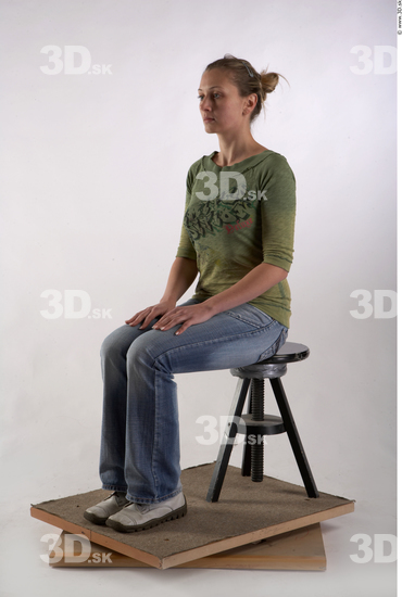 Whole Body Woman Artistic poses White Casual Average