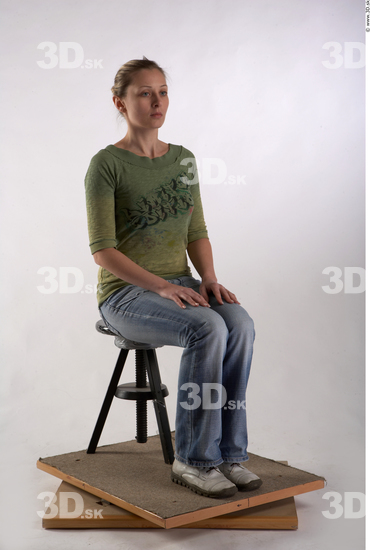 Whole Body Woman Artistic poses White Casual Average