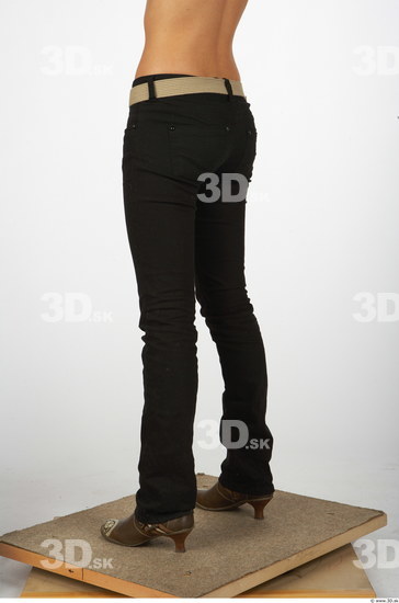 Leg Whole Body Woman Casual Jeans Average Studio photo references