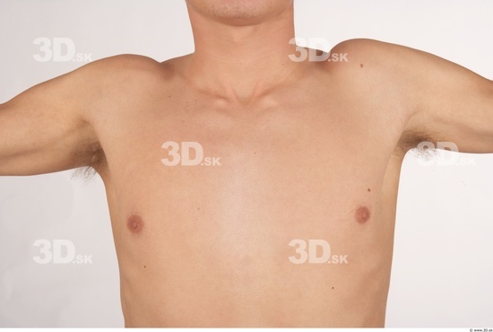 Chest Whole Body Man Nude Average Studio photo references