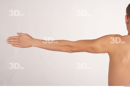 Arm Whole Body Man Nude Average Studio photo references