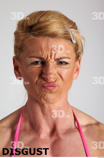 Face Emotions Woman White Muscular