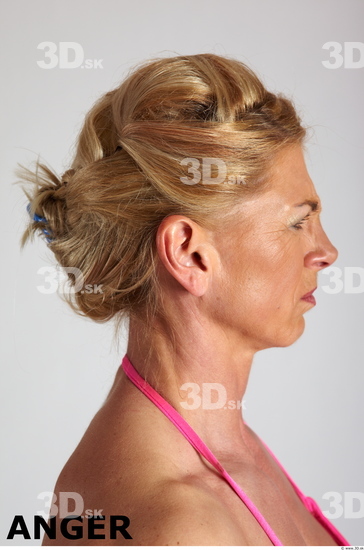 Face Emotions Woman White Muscular