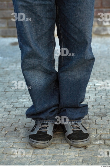 Calf Man Casual Jeans Average Street photo references