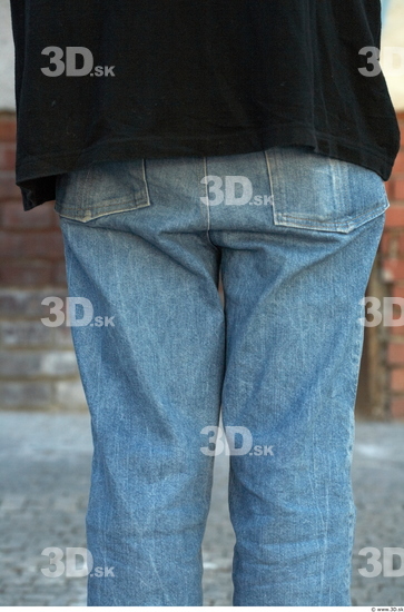 Thigh Man Casual Jeans Average Street photo references