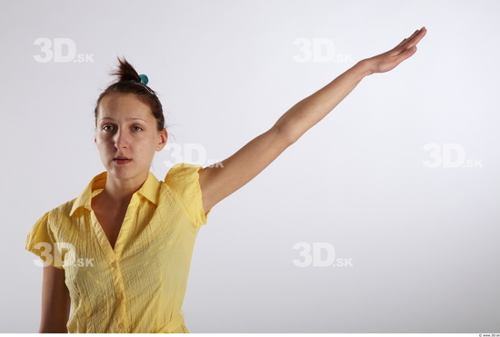 Arm Woman Animation references White Casual Blouse Average