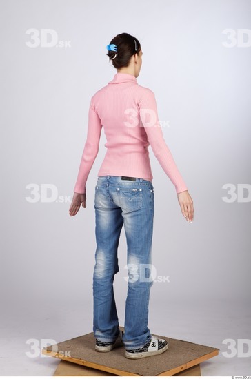 Whole Body Woman Animation references Casual Slim Studio photo references