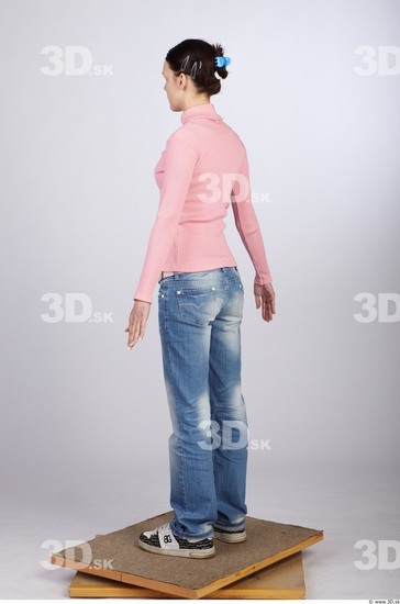 Whole Body Woman Animation references Casual Slim Studio photo references